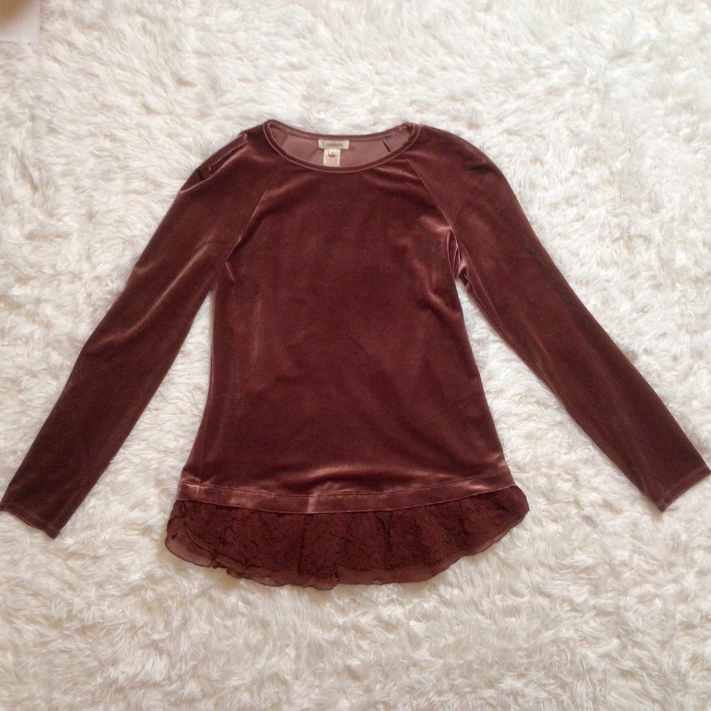 Sundance Velvet Grace Lace Top Lagen Utah Southwestern Boho Rose Lagenlook West - Picture 2 of 4